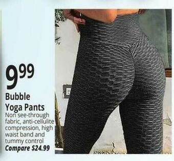 Ocean State Job Lot Bubble Yoga Pants offer