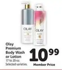 Safeway Olay Premium Body Wash or Lotion offer