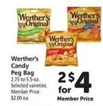 Safeway Werther's Candy Peg Bag offer
