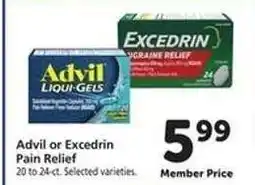 Safeway Advil or Excedrin Pain Relief offer