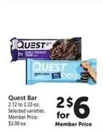 Safeway Quest Bar offer