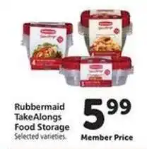 Safeway Rubbermaid TakeAlongs Food Storage offer