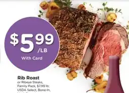Kroger Rib Roast offer