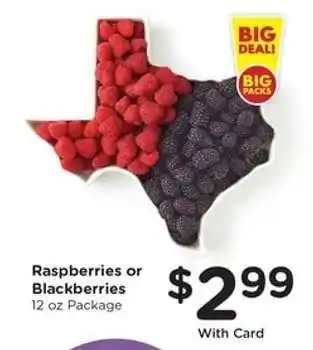 Kroger Raspberries or Blackberries offer