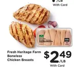Kroger Fresh Heritage Farm Boneless Chicken Breasts offer