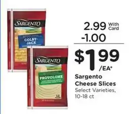 Kroger Sargento Cheese Slices offer
