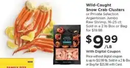 Kroger Wild-Caught Snow Crab Clusters offer