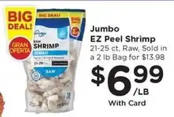 Kroger Jumbo EZ Peel Shrimp offer
