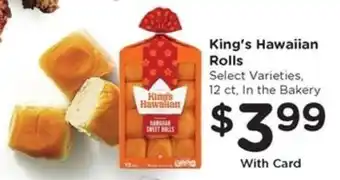 Kroger King's Hawaiian Rolls offer