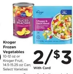 Kroger Kroger Frozen Vegetables offer