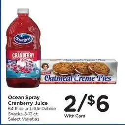 Kroger Ocean Spray Cranberry Juice or Little Debbie Snacks offer