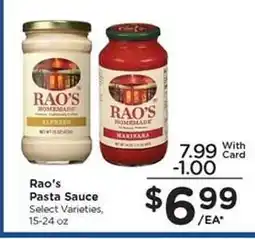 Kroger Rao's Pasta Sauce offer