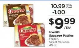 Kroger Owens Sausage Patties offer
