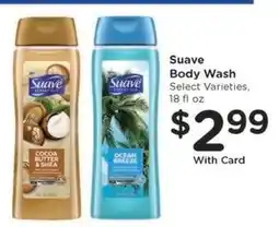 Kroger Suave Body Wash offer