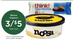 Kroger Noosa Yoghurt or Think Protein Bar offer