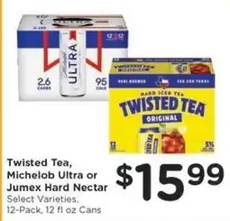 Kroger Twisted Tea, Michelob Ultra or Jumex Hard Nectar offer