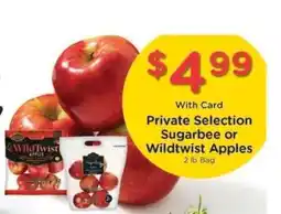 Kroger Private Selection Sugarbee or Wildtwist Apples offer