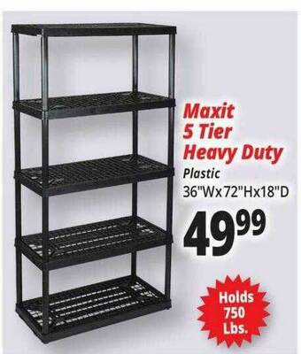 Ocean State Job Lot Maxit 5 Tier Heavy Duty offer