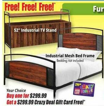 Ocean State Job Lot Industrial Mesh Bed Frame offer