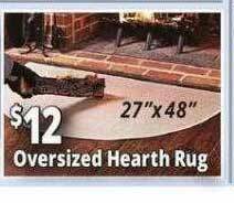 Ocean State Job Lot Oversized Hearth Rug offer