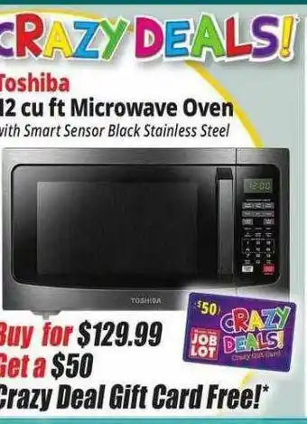 Ocean State Job Lot Toshiba Microwave Oven offer