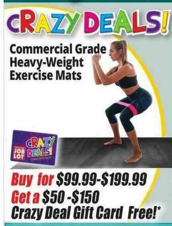 Ocean State Job Lot Commercial Grade Heavy-weight Exercise Mats offer