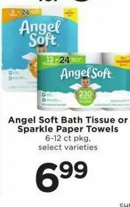 SHOPPERS Angel Soft Bath Tissue Or Sparkle Paper Towels offer