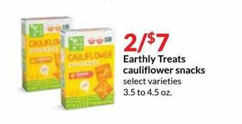 Hy-Vee Earthly Treats Cauliflower Snacks offer