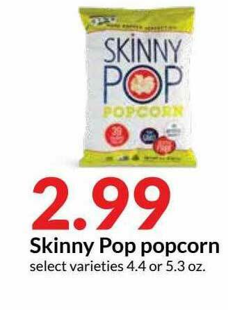 Hy-Vee Skinny Pop Popcorn offer