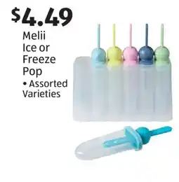 Aldi Melii Ice or Freeze Pop offer