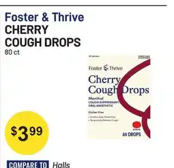 Health Mart Foster & Thrive CHERRY COUGH DROPS offer