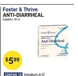 Health Mart Foster & Thrive ANTI-DIARRHEAL offer