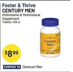Health Mart Foster & Thrive Centrum Men Multivitamin & Multimineral Supplement Tablets offer