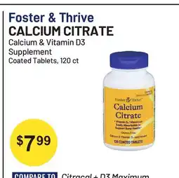 Health Mart Foster & Thrive CALCIUM CITRATE offer