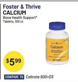 Health Mart Foster & Thrive CALCIUM Bone Health Support* Tablets offer