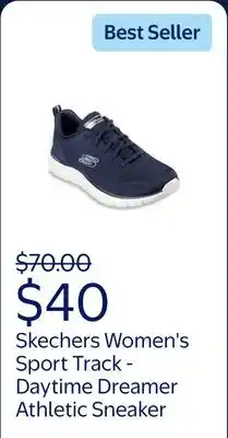 Walmart Skechers Women's Sport Track - Daytime Dreamer Athletic Sneaker, Wide Width Available offer