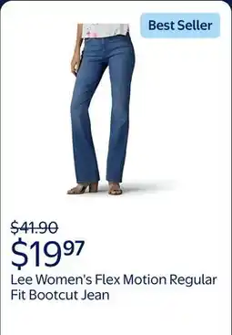 Walmart Lee Women's Flex Motion Regular Fit Bootcut Jean offer