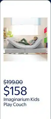 Walmart Imaginarium Kids Play Couch, Light Gray offer