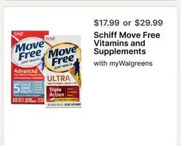 Walgreens Schiff Move Free Vitamins and Supplements offer