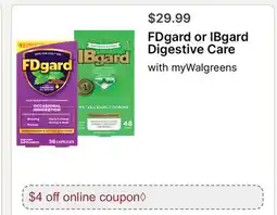 Walgreens FDgard or IBgard Digestive Care offer