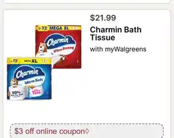Walgreens Charmin Bath Tissue offer
