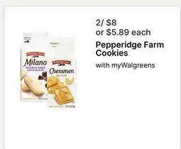 Walgreens Pepperidge Farm Cookies offer
