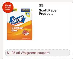 Walgreens Scott Paper Products offer