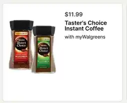 Walgreens Taster's Choice Instant Coffee offer
