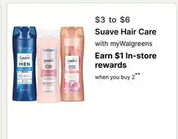 Walgreens Suave Hair Care offer