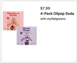 Walgreens 4-Pack Olipop Soda offer