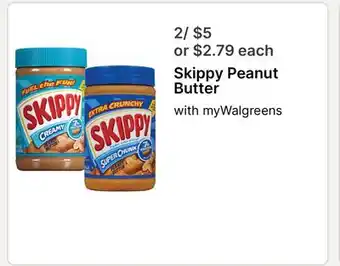 Walgreens Skippy Peanut Butter offer