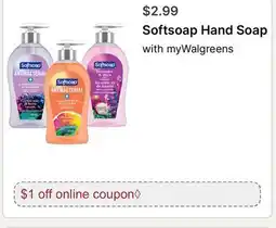 Walgreens Softsoap Hand Soap offer