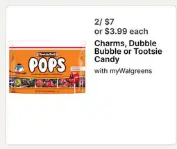 Walgreens Charms, Dubble Bubble or Tootsie Candy offer
