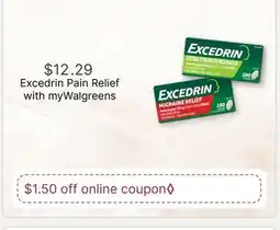 Walgreens Excedrin Pain Relief offer